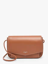 Cross Body Tas Charlotte Leder Le tanneur Bruin charlotte TOTT3C01